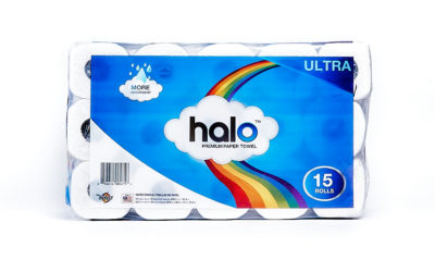 Halo Towel 52 Count Single Roll 15 Pack