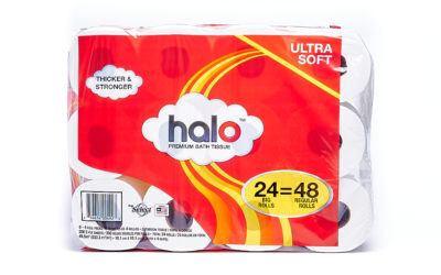 Halo 24/4 Pack Bundle (6/4 Packs) 200 Count 2-ply Bath