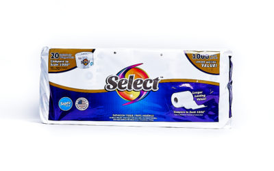 Select 1000 Count 1-ply Single Roll Bath Packed 20