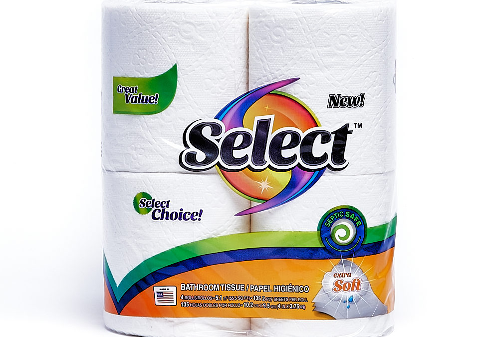 Select 135 Count 2-ply 4 Pack Bath