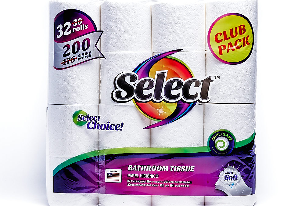 Select 200 Count 2-ply 32 Pack Bath