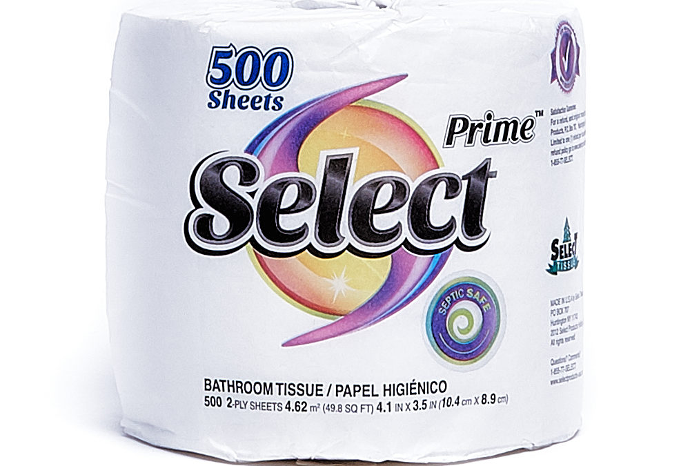 Select 500 Count 2-ply Single Roll Bath Packed 96
