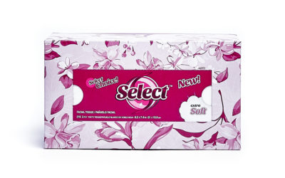 Select Flat 216 Count Facial 2-ply White