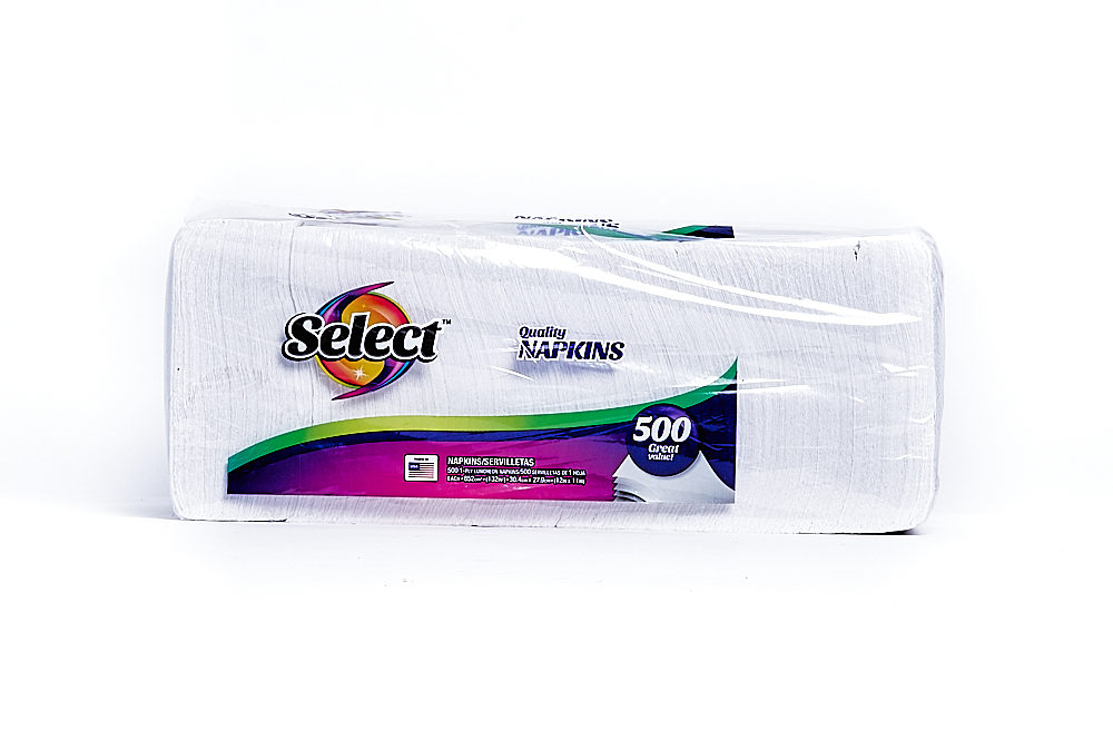 Select Napkin 500 Count 1-ply White