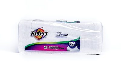 Select Napkin 500 Count 1-ply White