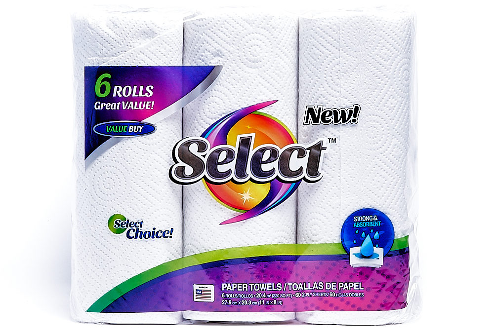 Select Towel 60 Count 6 Pack – Regular Roll