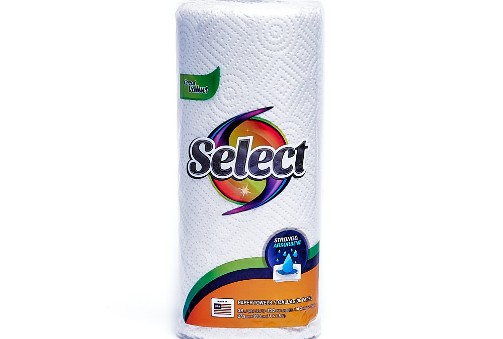 Select Towel 70 Count Single Roll – Regular Roll