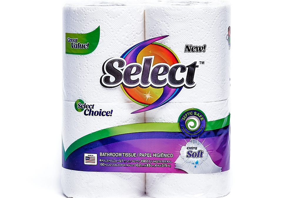 Select 150 Count 2-ply 4 Pack Bath